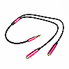 Audio kabel/adapter - 3.5mm na 2x 3.5mm - rozi