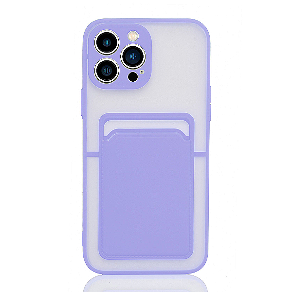 Maskica za iPhone 13 Pro "Color Card Holder" - Ljubičasta