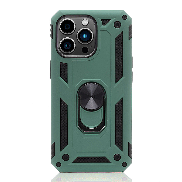 Maskica za iPhone 13 Pro "Men Of Steel" - Metalik zelena