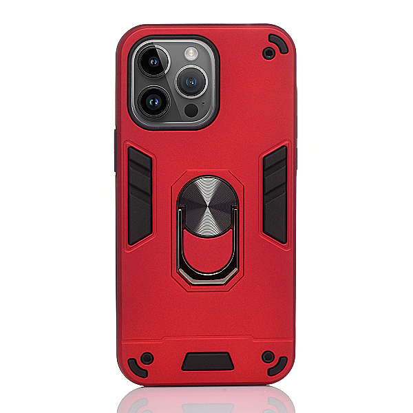 Maskica za iPhone 14 Pro "Men Of Steel" - Metalik crvena #3