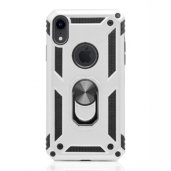Maskica za iPhone XR "Men Of Steel" - Metalik srebrna