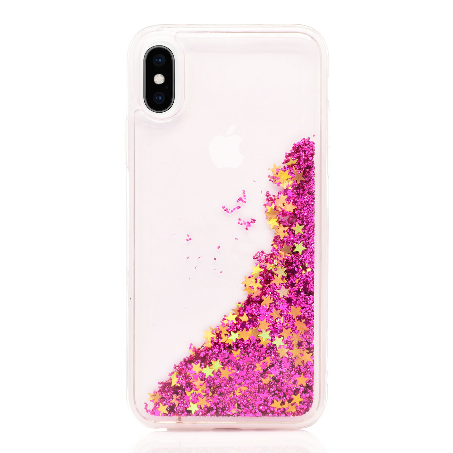 Maskica za iPhone XS Max "Rain Of Glitter" - zvijezda - Ljubičasta #1 Maskica za iPhone XS Max "Rain Of Glitter" - zvijezda - Ljubičasta #1