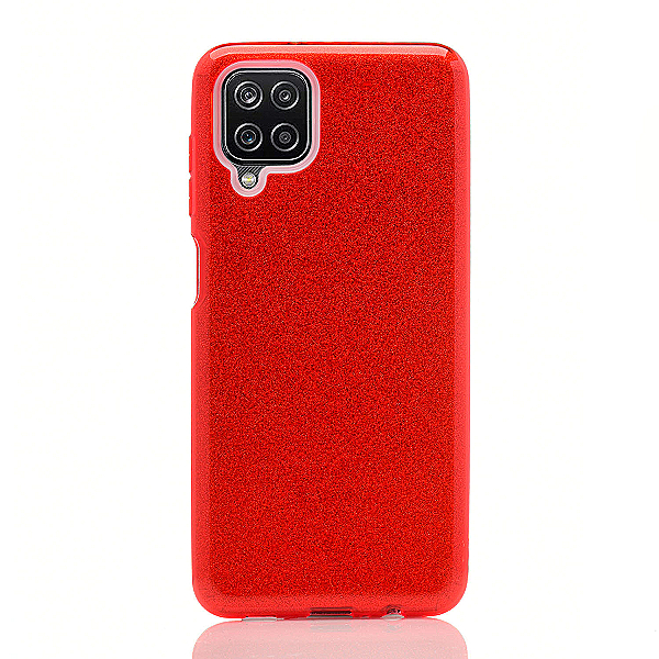 Maskica za Samsung Galaxy A12 "Diamonds are forever" - Crvena