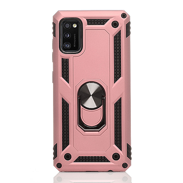 Maskica za Samsung Galaxy A02s / A03s "Men Of Steel" - Metalik roza