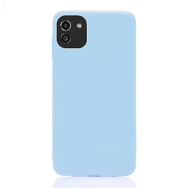 Maskica za Samsung Galaxy A03  "Back To Basics" - Pastelno plava