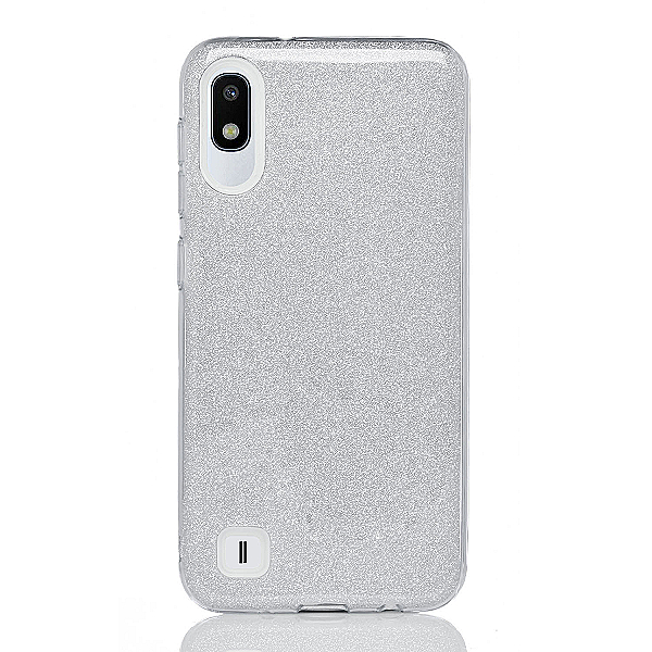 Maskica za Samsung Galaxy A10 "Diamonds Are Forever" - Srebrna