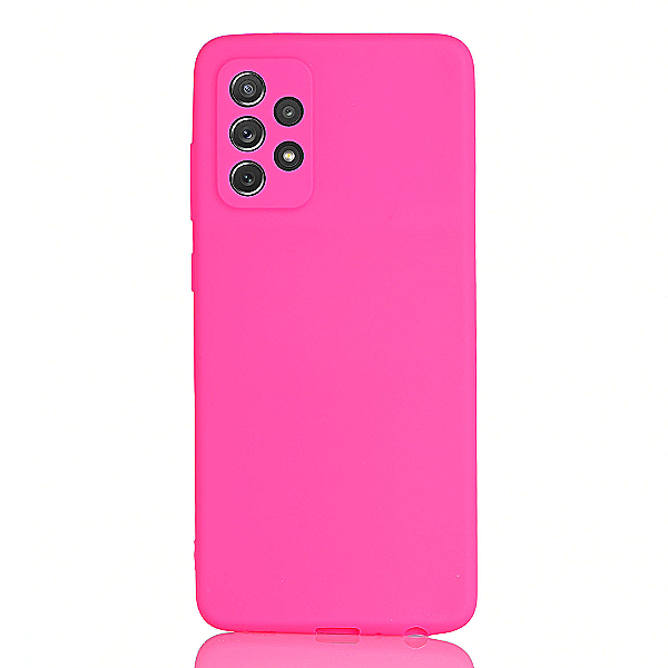 Maskica za Samsung Galaxy A33 5G  "Back To Basics" - Fluorescentno roza