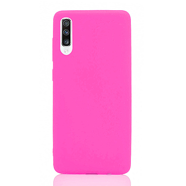Maskica za Samsung Galaxy A30s / A50 "Back To Basics" - Fluorescentno roza