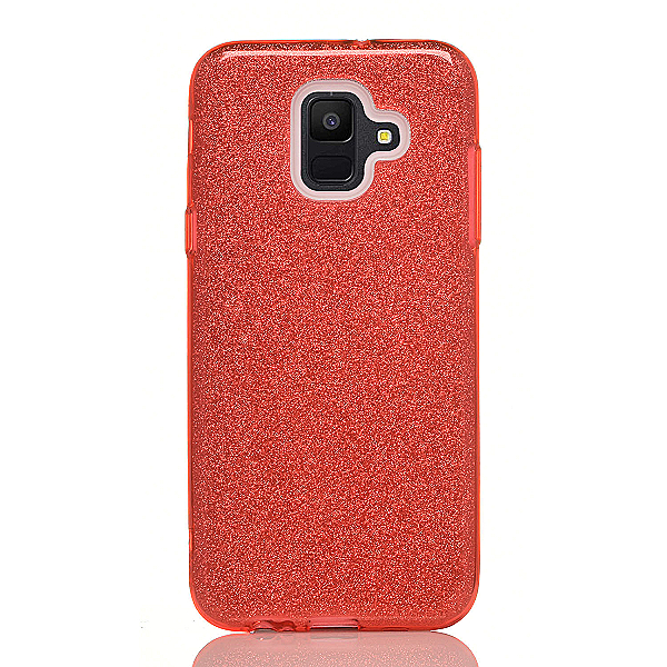 Maskica za Samsung Galaxy A6 "Diamonds Are Forever" - Crvena