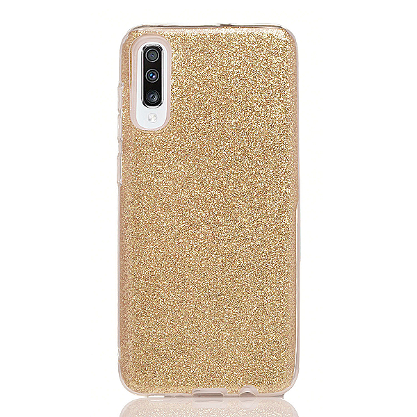 Maskica za Samsung Galaxy A7 (2018) "Diamonds Are Forever" - Zlatna