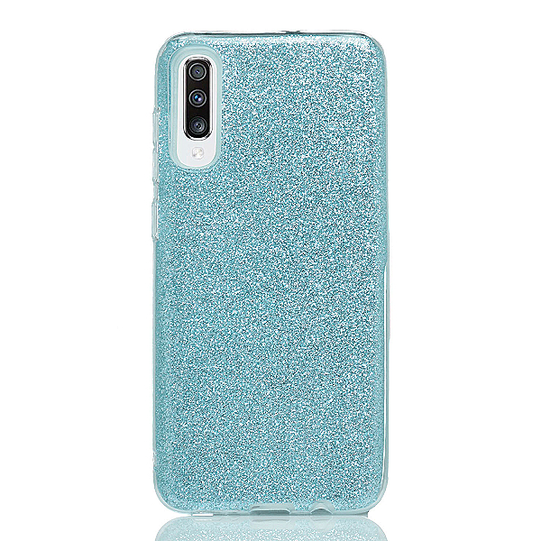 Maskica za Samsung Galaxy A70 "Diamonds Are Forever" - Plava