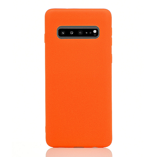 Maskica za Samsung Galaxy S10+ "Back To Basics" - Fluorescentno narančasta