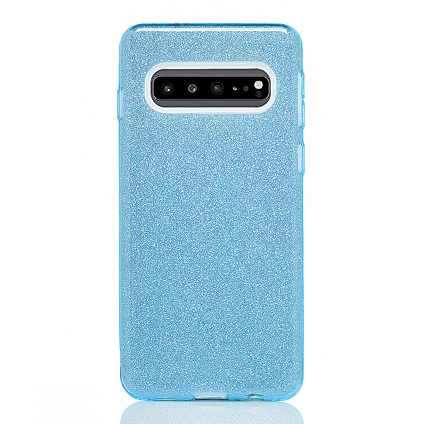 Maskica za Samsung Galaxy S10 "Diamonds Are Forever" - Plava