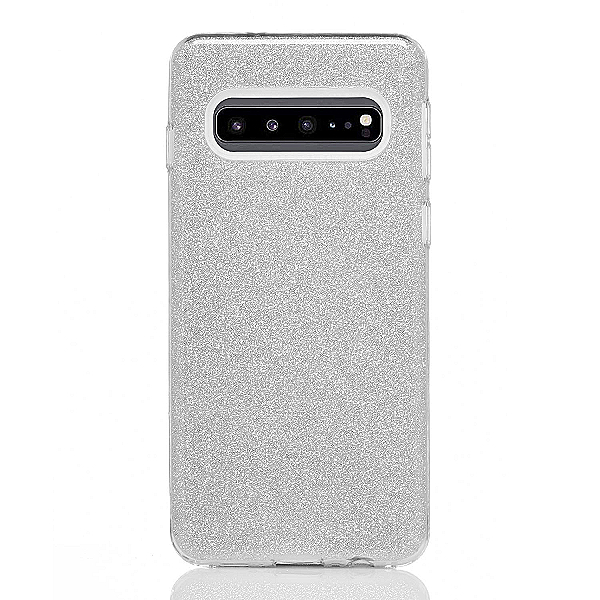 Maskica za Samsung Galaxy S10 "Diamonds Are Forever" - Srebrna