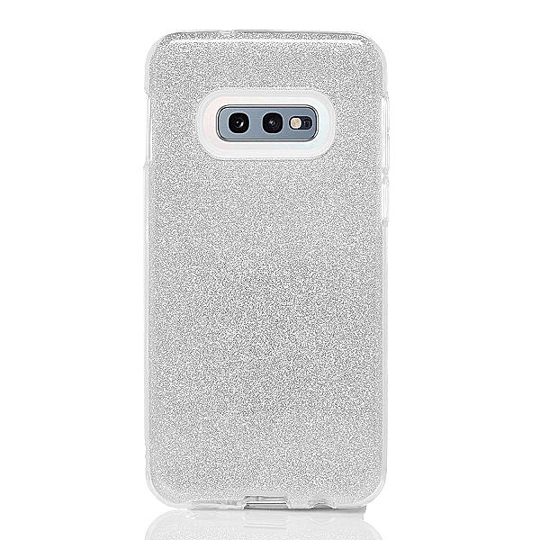 Maskica za Samsung Galaxy S10e "Diamonds Are Forever" - Srebrna