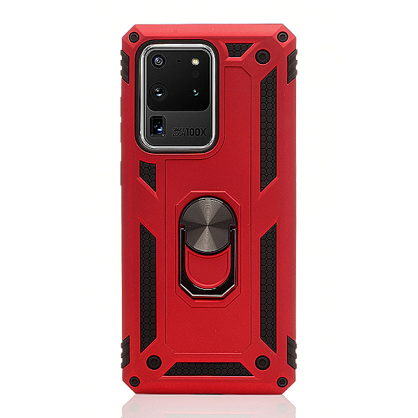 Maskica za Samsung Galaxy S20 Ultra "Men Of Steel" - Metalik crvena