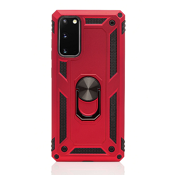 Maskica za Samsung Galaxy S20 "Men Of Steel" - Metalik crvena