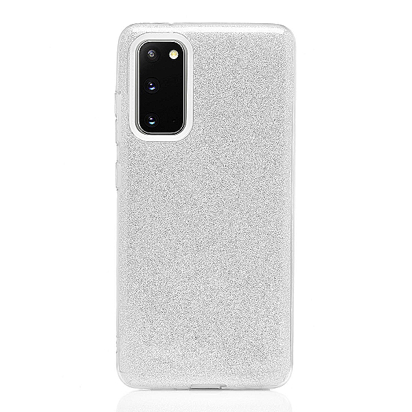 Maskica za Samsung Galaxy S20 "Diamonds Are Forever" - Srebrna