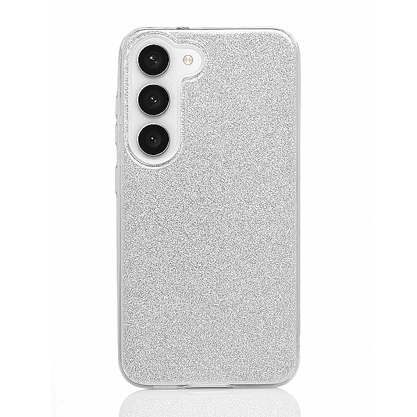 Maskica za Samsung Galaxy S23 "Diamonds Are Forever" - Srebrna