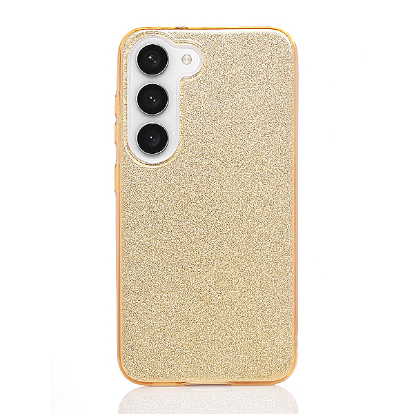 Maskica za Samsung Galaxy S23 "Diamonds Are Forever" - Zlatna