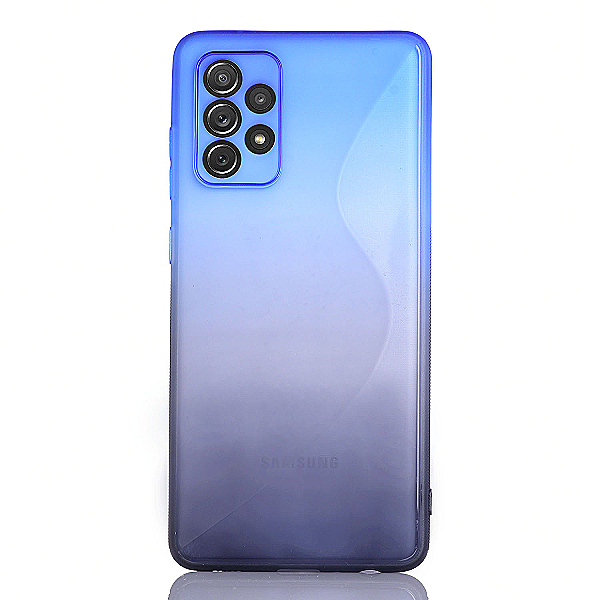 Maskica za Samsung Galaxy A72 "Ombre Sundae Flow" - Plavo-crna