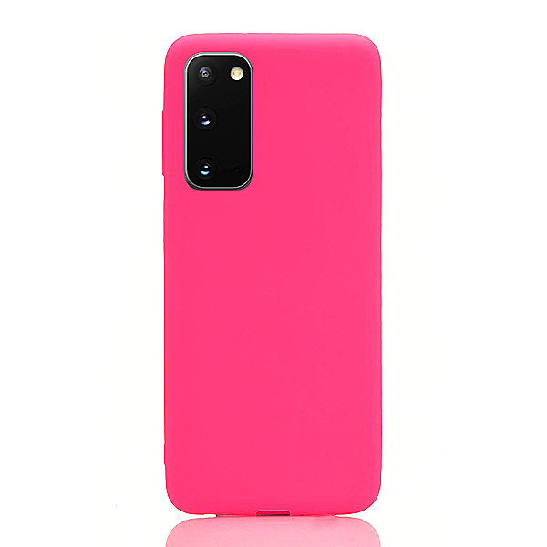 Maskica za Samsung Galaxy S20 "Back To Basics" - Fluorescentno roza
