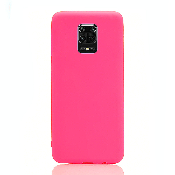Maskica za Xiaomi Redmi Note 9 Pro "One Color Rhapsody" - Fluorescentno roza