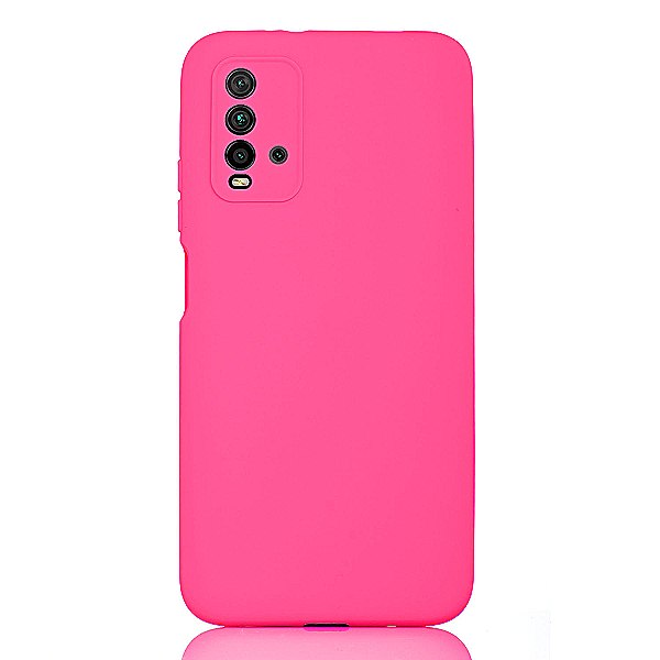Maskica za Xiaomi Redmi 9T "Back To Basics" - Fluorescentno roza