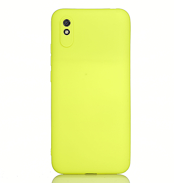 Maskica za Xiaomi Redmi 9A / Redmi 9AT "Back To Basics" - Fluorescentno žuta