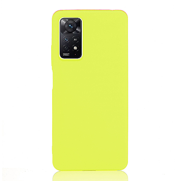 Maskica za Xiaomi Redmi Note 11 Pro "Back To Basics" - Fluorescentno žuta