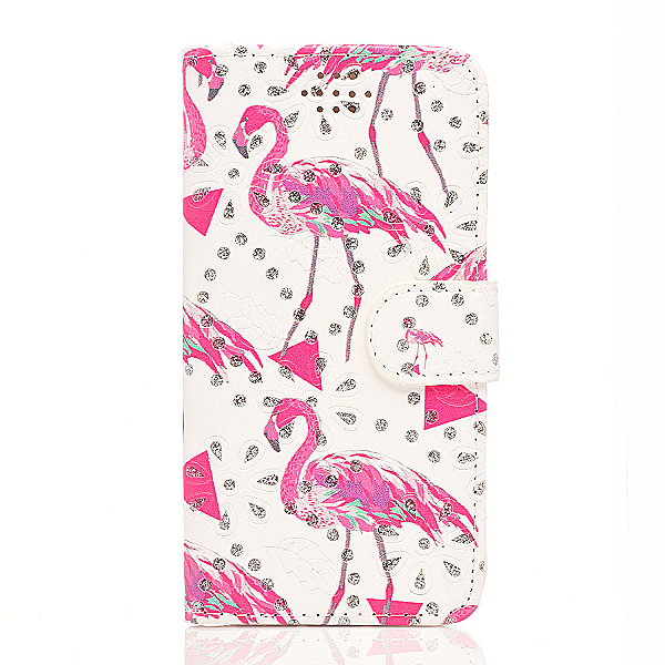 Torbica za iPhone X / iPhone XS "Two Faced Motive" - flamingo