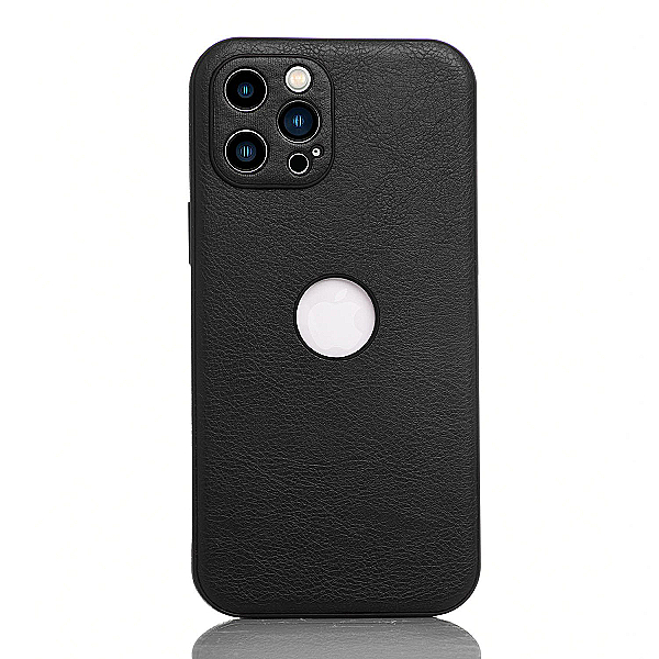 Maskica za iPhone 12 Pro Max "Fabric style" - Crna