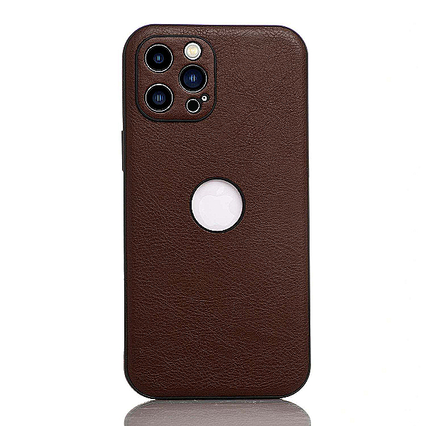 Maskica za iPhone 12 Pro Max "Fabric style" - Tamno smeđa