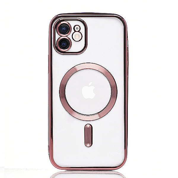 Maskica za iPhone 11 "Magnet Transparent Case" - Roza