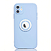 Maskica za iPhone 12 "Ring Color Case" - Svijetlo plava / bijela