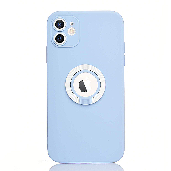 Maskica za iPhone 12 "Ring Color Case" - Svijetlo plava / bijela