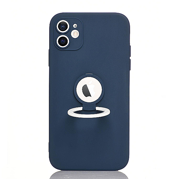 Maskica za iPhone 11 "Ring Color Case" - Tamno plava / bijela