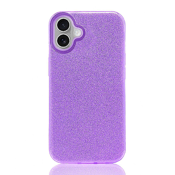 Maskica za iPhone 16 Plus "Diamonds Are Forever" - Ljubičasta