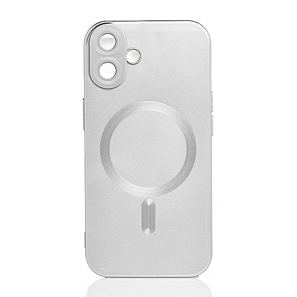 Maskica za iPhone 17 "Metalic Magnet Case" - Srebrna