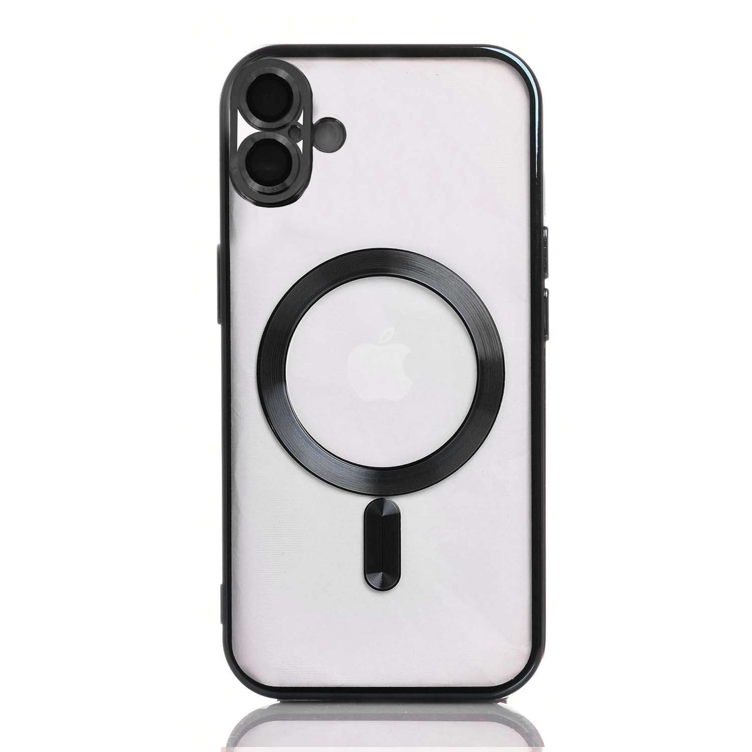 Maskica za iPhone 16 "Magnet Transparent Case" - Crna Maskica za iPhone 16 "Magnet Transparent Case" - Crna