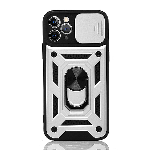 Maskica za iPhone 11 Pro "Camera Shield Case" - Metalik srebrna