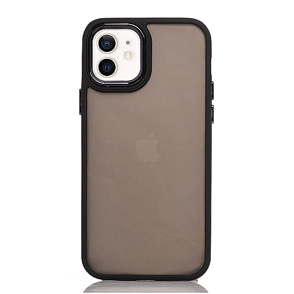 Maskica za iPhone 12 "Color Edge" - Crna