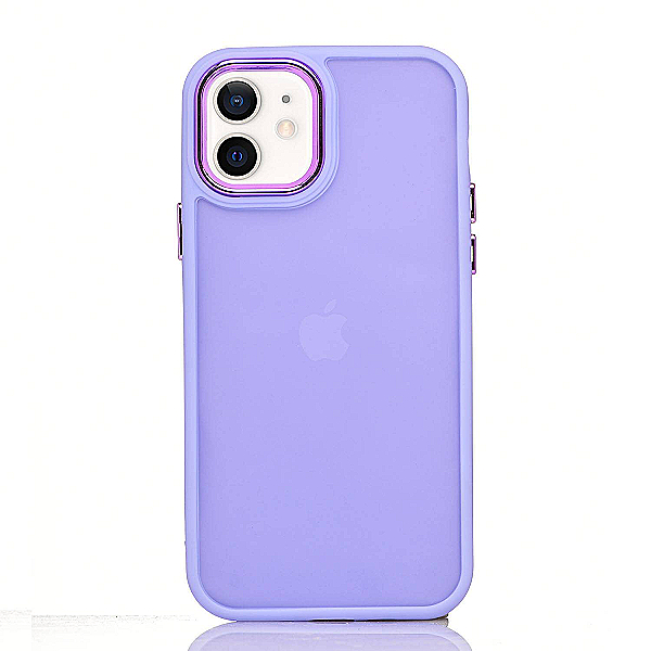 Maskica za iPhone 12 "Color Edge" - Ljubičasta