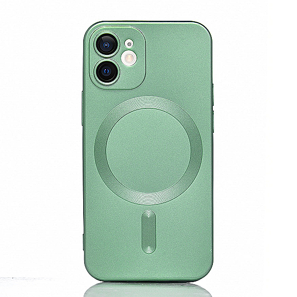 Maskica za iPhone 12 mini "Metalic Magnet Case" - Zelena