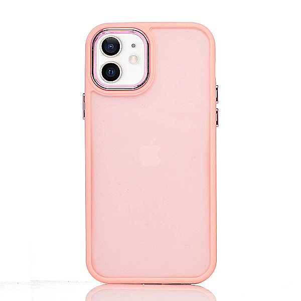 Maskica za iPhone 12 "Color Edge" - Roza