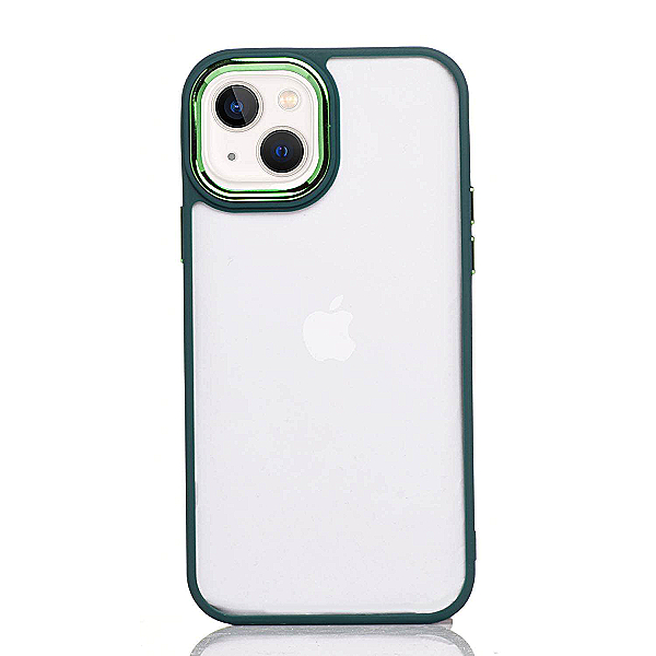 Maskica za iPhone 12 "Color Transparent Edge" - Zelena