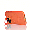 Maskica za iPhone 14 "Magnet Lens Holder Case" - Narančasta