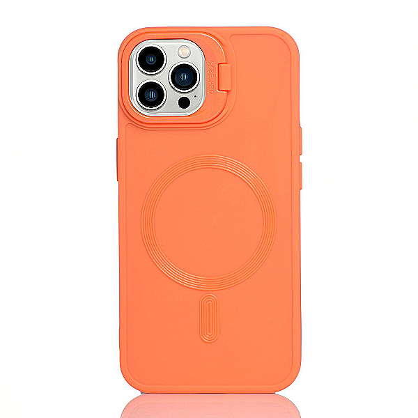 Maskica za iPhone 15 Pro Max"Magnet Lens Holder Case" - Narančasta