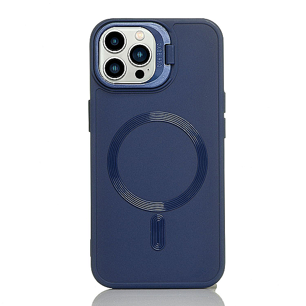 Maskica za iPhone 15 Pro "Magnet Lens Holder Case" - Plava
