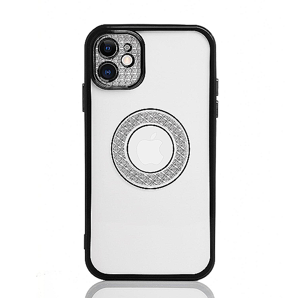 Maskica za iPhone 11 "Elegant Transparent Diamond Case" - Crna